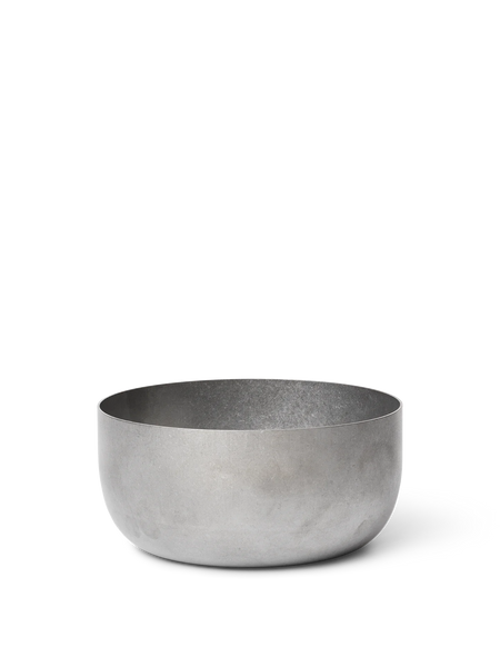 Tumbled bowl - stainless steel