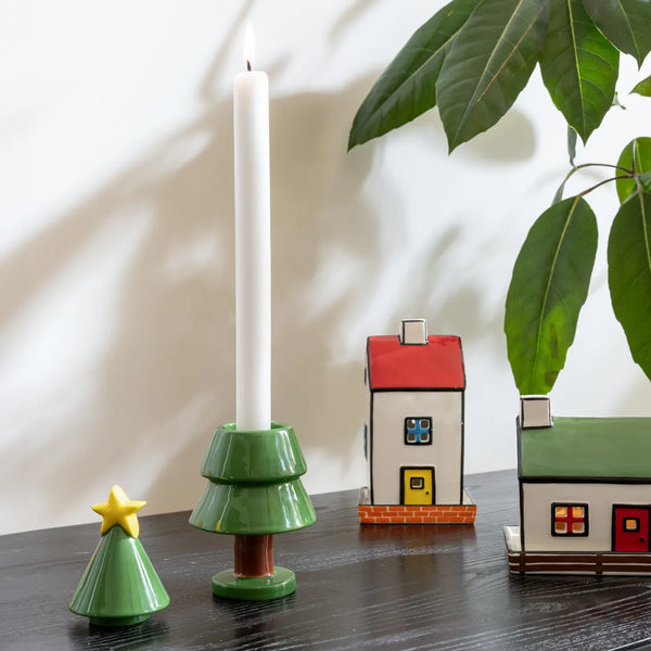 Theelicht kerstboom - kaarsenhouder