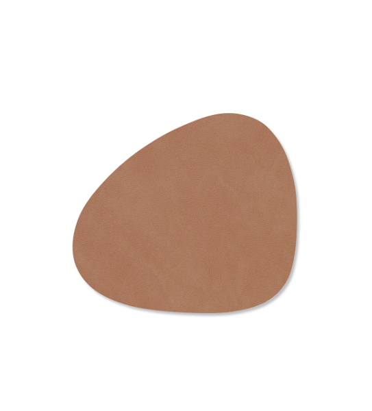 Glas onderlegger - curve - old rose