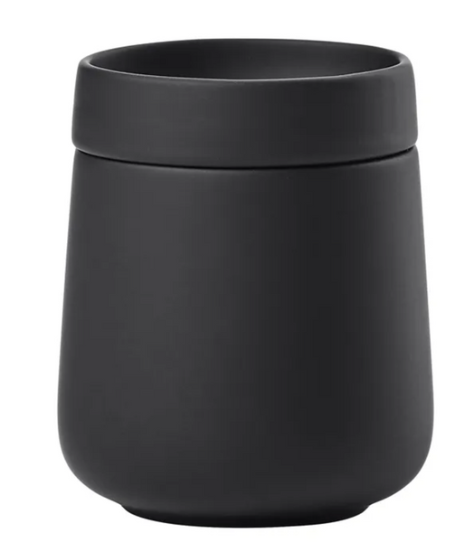 Beker met deksel - Nova One - zwart