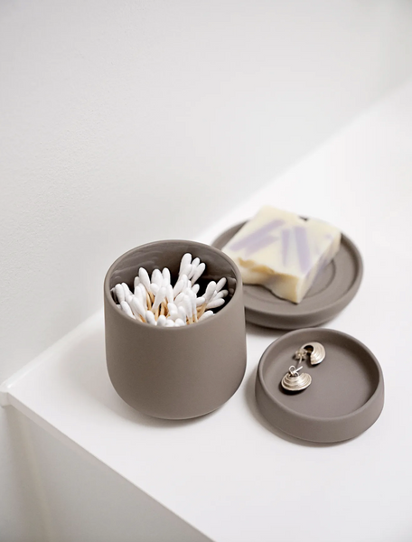 Beker met deksel - Nova One - zwart