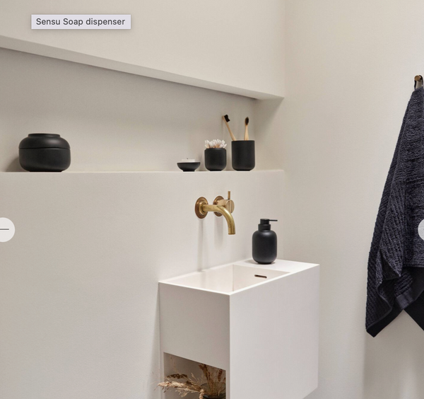 Zeepdispenser - sensu - zwart