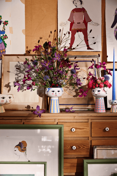 Eva vaas - lichtblauw