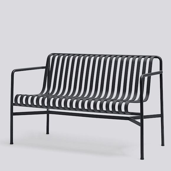 Palissade outdoor eetbank, met armleuningen - dining bench