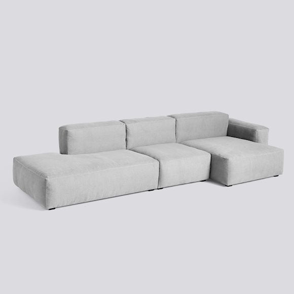 Sofa mags soft, low armrest - 3 seater combination 4, stof Linara 443
