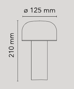 Bellhop - oplaadbare tafellamp