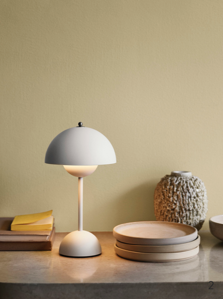 Flowerpot - oplaadbare lamp - Verner Panton