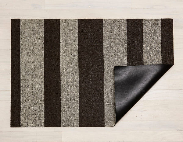 Deurmat - large stripe, pebble