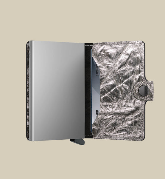 Miniwallet - crunch silver- portefeuille