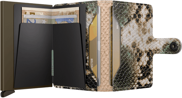 Miniwallet - serpent groen
