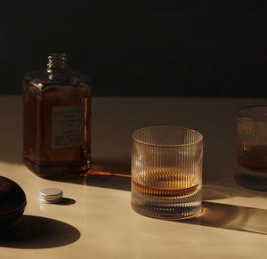 Ripple - whiskey glas set van 2-smoked
