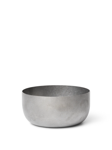 Tumbled bowl - stainless steel