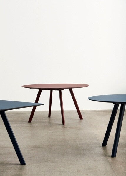 Tafel CPH 20 - diameter 120 - bordeauxrood of donker blauw *nieuw*