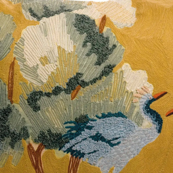 Kussen - Lola birds - geborduurd lang