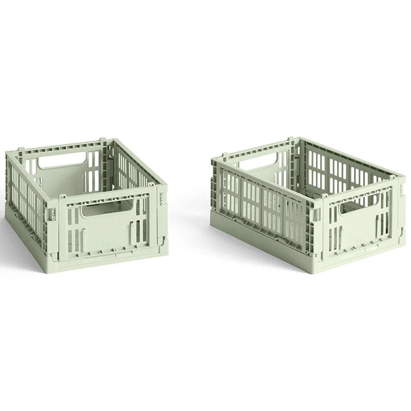 Gekleurd kratje - mini - set van 2