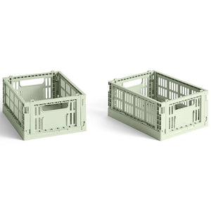 Gekleurd kratje - mini - set van 2
