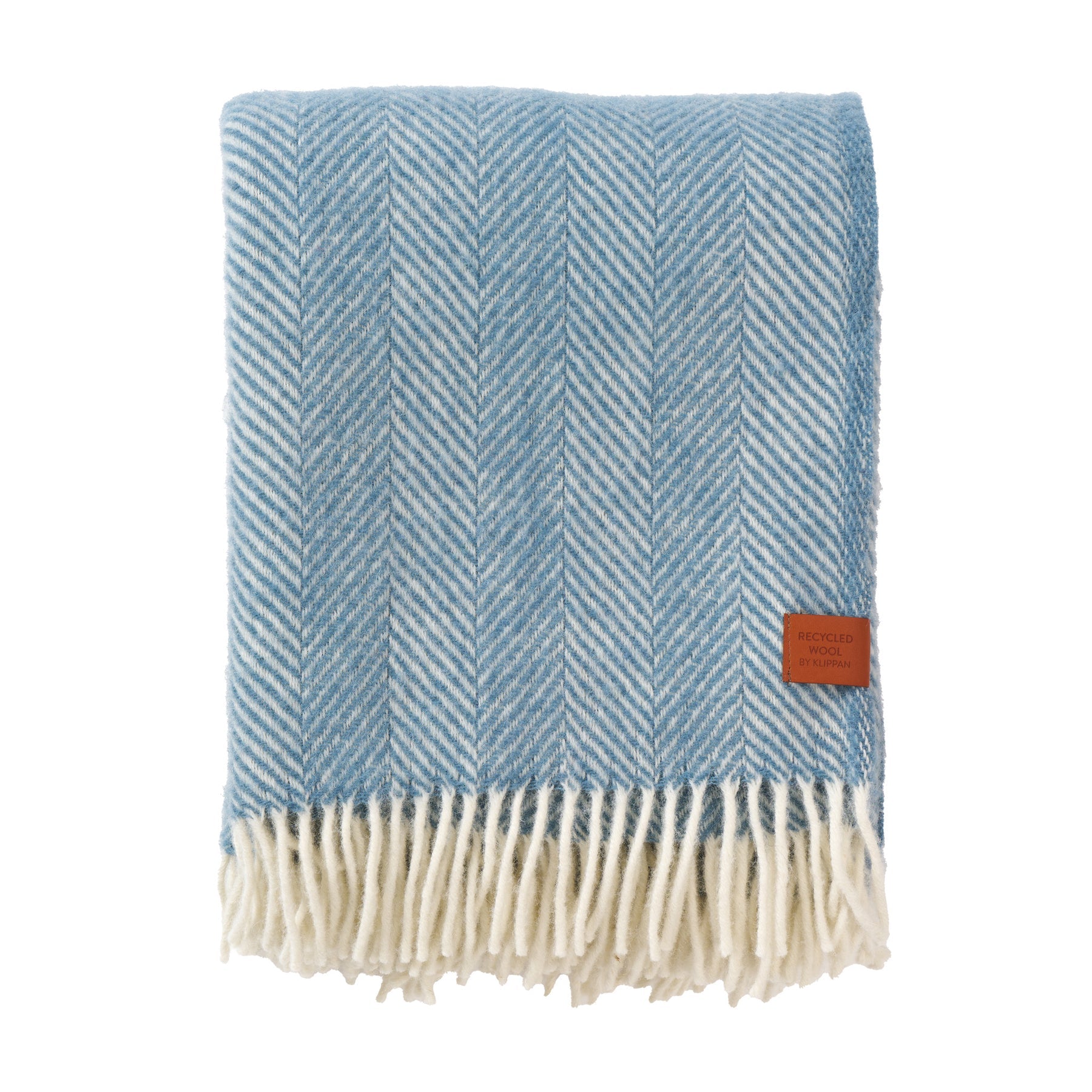 Plaid - Herringbone - cloudy blue