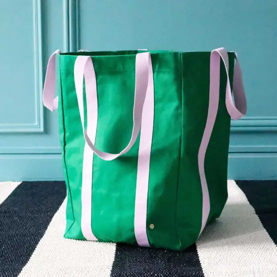 Maxi katoenen shopper - fel groen - iona gazon