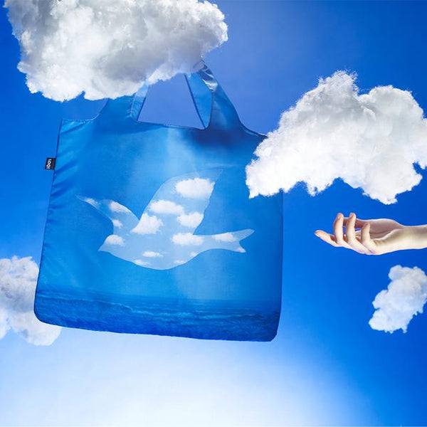 Opvouwbare zak - LOQI shopper - Magritte The Promise