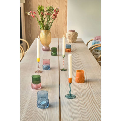 Theelicht in gekleurd glas - Glow