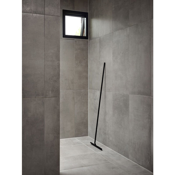 Douche vloer aftrekker/wiper - zwart