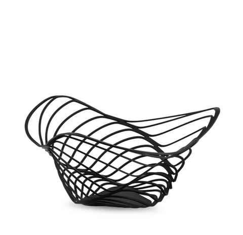 Fruitschaal Trinity zwart - hoog