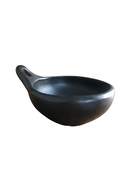 Black pottery - kom met handgreep CH22.1