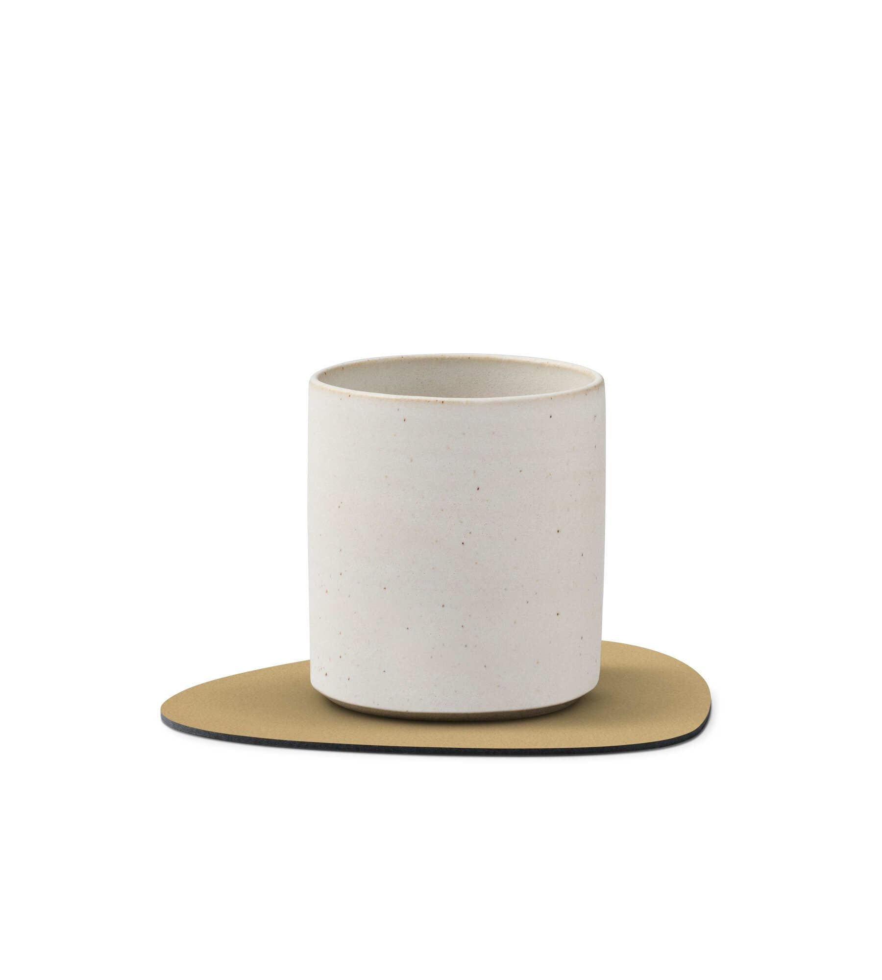 Glas onderlegger - curve - khaki