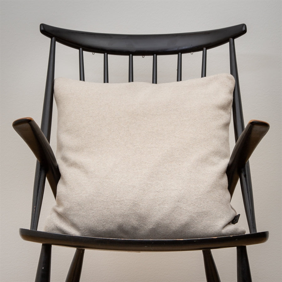 Soft knitted cushion - birch - 50x50cm kussen