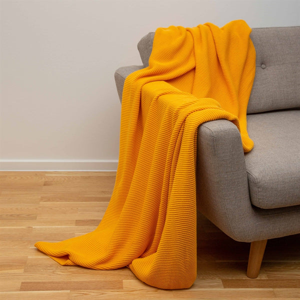 Soft knitted plaid - sunflower
