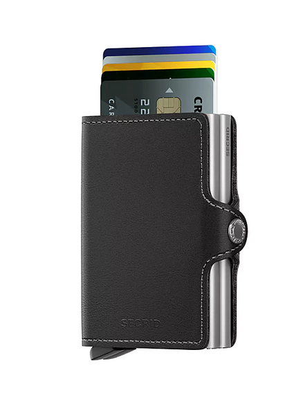 Twinwallet - original zwart/zilver - portefeuille