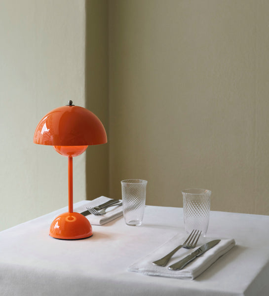 Flowerpot - oplaadbare lamp - Verner Panton