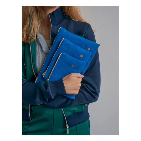 Katoenen etui - small - Iona bleu mecano