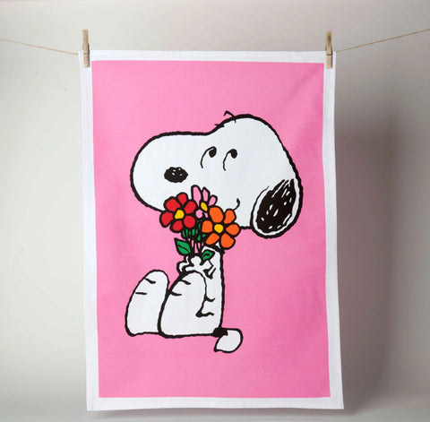 Theedoek - Snoopy Peanuts - bloom