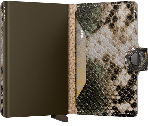 Miniwallet - serpent groen