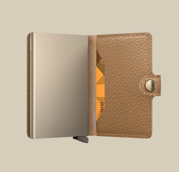 Miniwallet - pebble cappuccino-gold - portefeuille