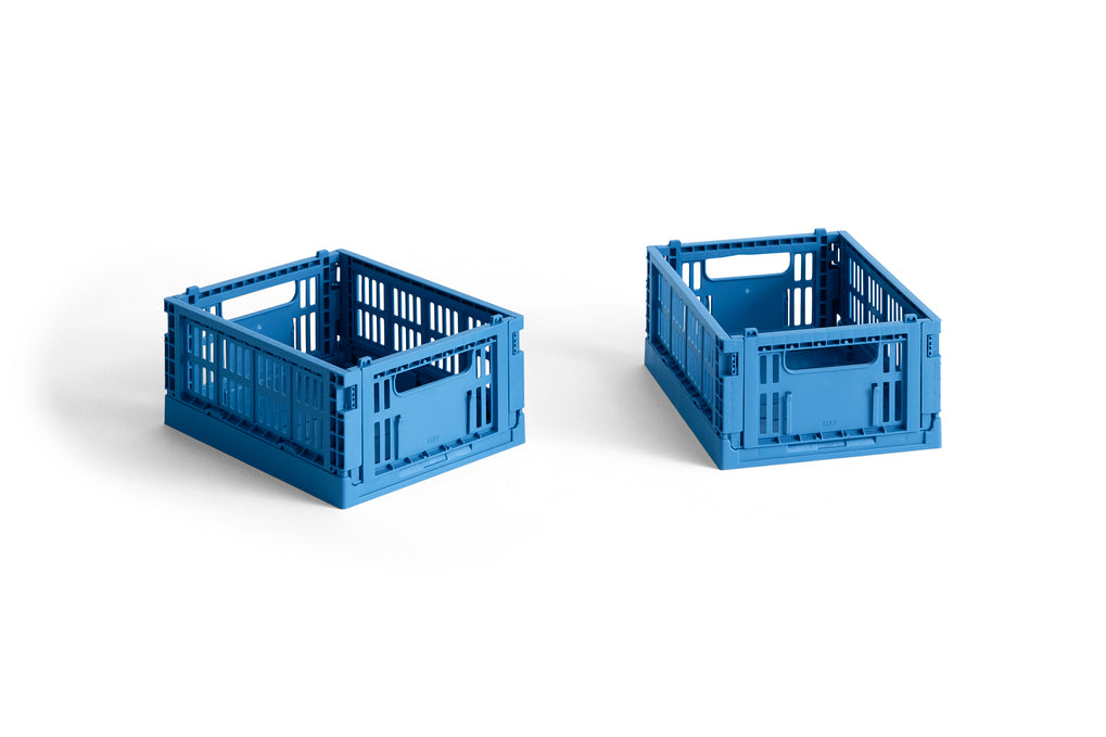 Gekleurd kratje - mini - set van 2