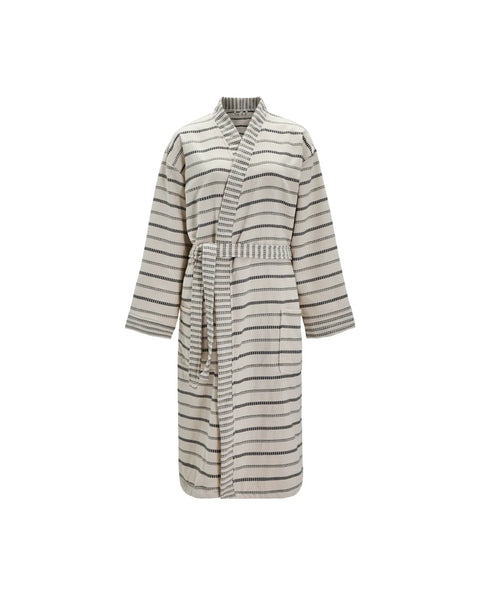 Kamerjas S/M - strepen zwart / beige