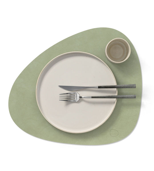 Onderlegger - curve L - olive green