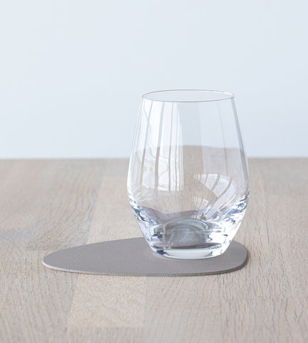 Glas onderlegger - curve - clay brown