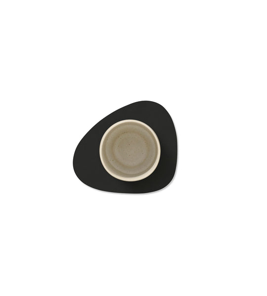 Glas onderlegger - curve - black ink