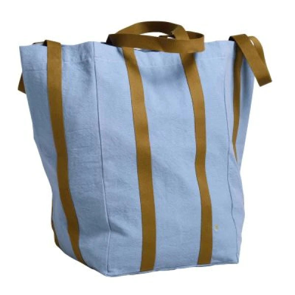 Maxi katoenen shopper - licht blauw - iona bluetiful