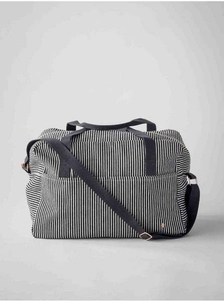 Katoenen travel bag - lijntjes - basile caviar