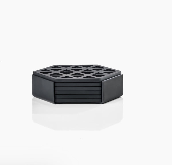 Coasters driehoeken - zwart