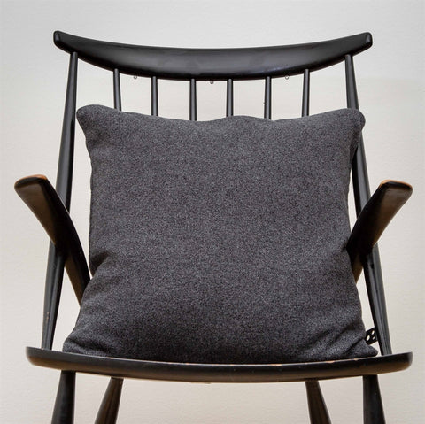 Soft knitted cushion - granite melange - 50x50cm kussen