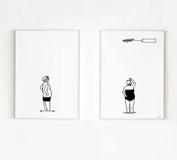 Poster - set van twee- met kader