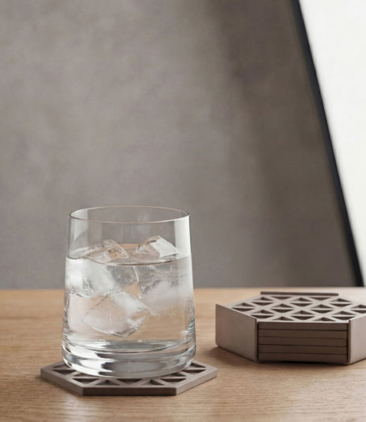 Coasters driehoeken - zwart