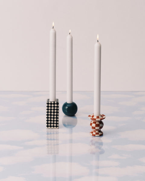 Kaarsenhouder set van 3 - Chessboard