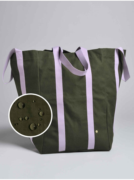 Maxi katoenen shopper - donker groen - iona kale