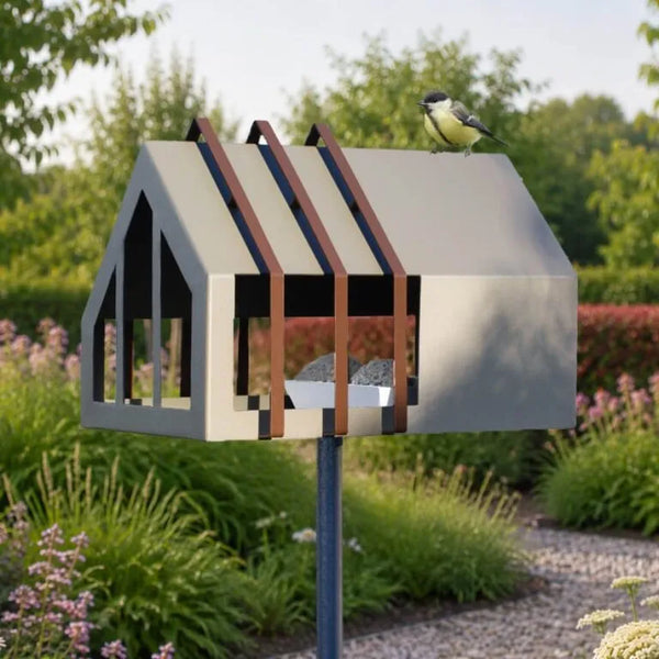 Vogel voederhuisje - framed Feeder - op paal